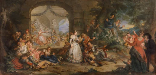 Roland wordt door de herders verteld over Angelique